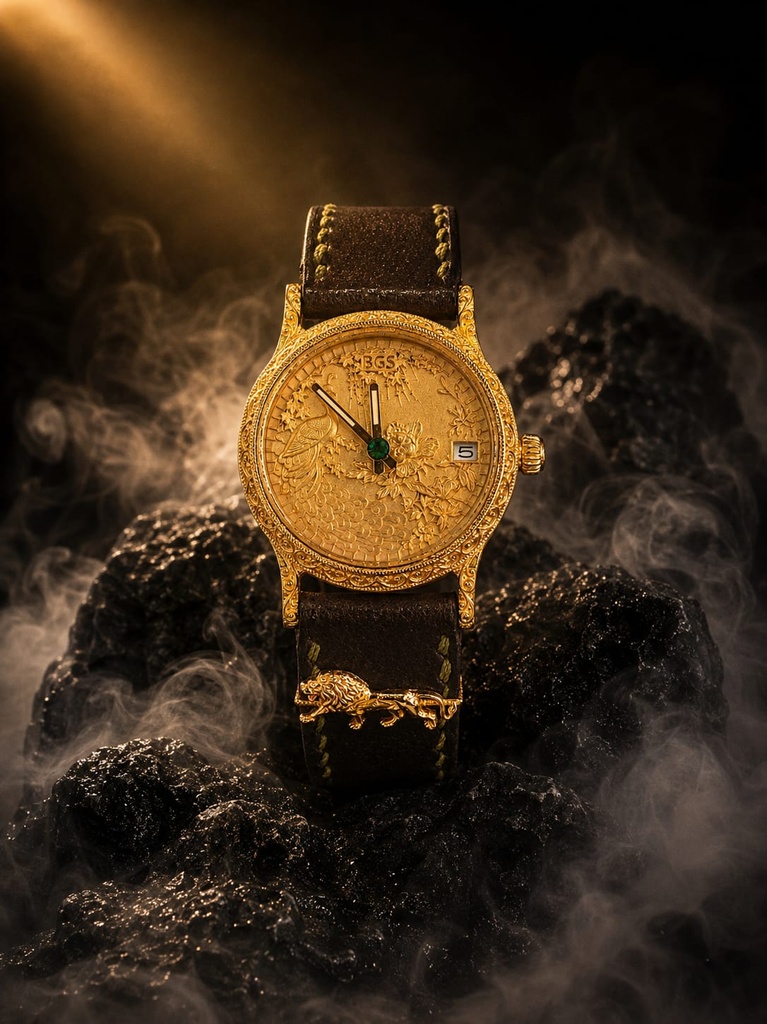 GOLD HERITAGE PEACOCK WATCH