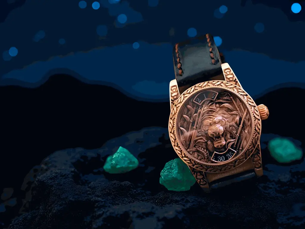 ROAR LION WATCH (ROSE GOLD)